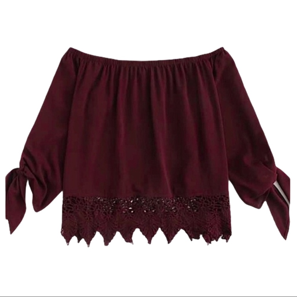 Off The Shoulder Pullover Crop Top
